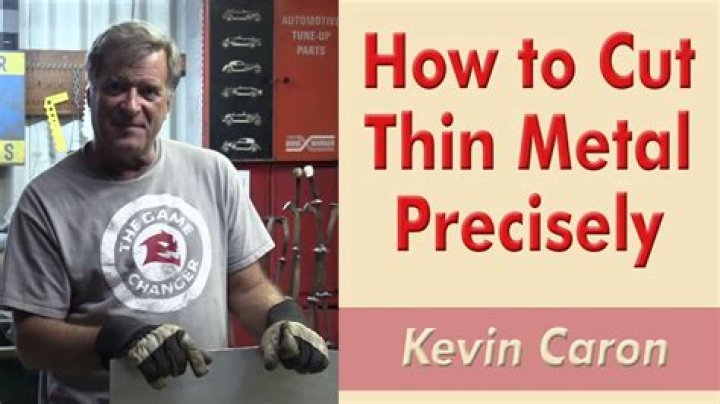 How to cut thin metal
